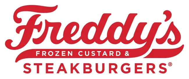 Freddy's Red Secondary Script Outlined Logo